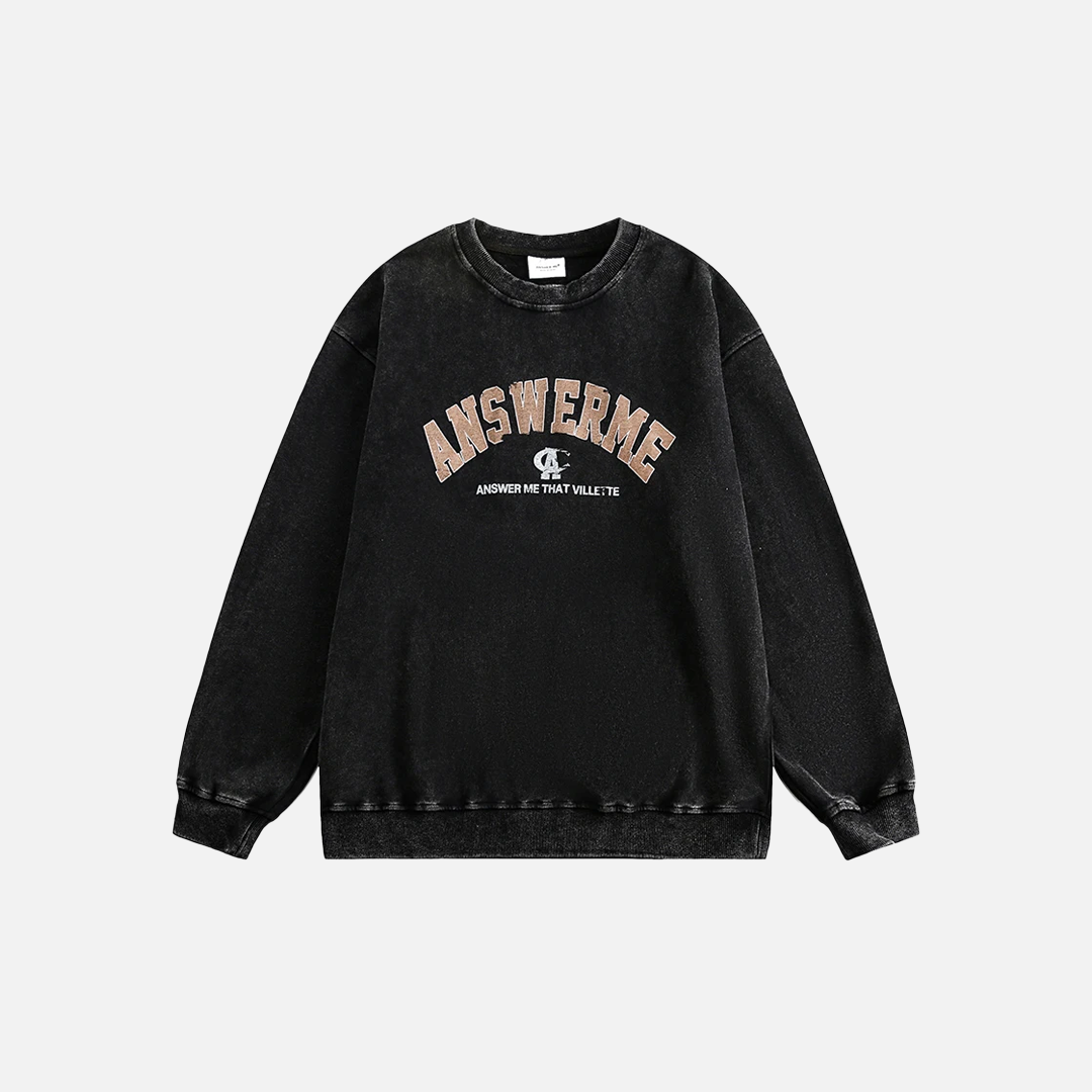 Vintage Korean Letter Print T-Shirt