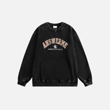 Vintage Korean Letter Print T-Shirt