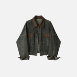 Stylish Korean Patchwork Denim Jacket