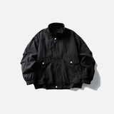 Veste bomber cargo légère à col montant