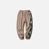 Jogginghose mit Blumenstickerei
