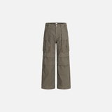 Versatile Loose-Fit Casual Solid Straight-Leg Cargo Pants
