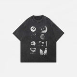 Black Graphic Eyes T-shirt