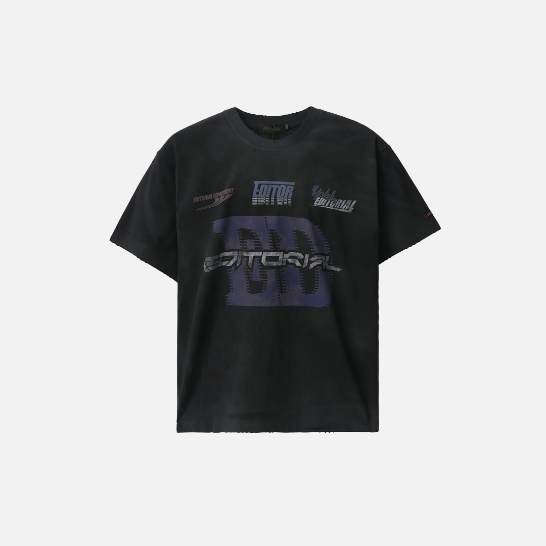 Streetwear Vintage Letter Print Crew Neck T-Shirt