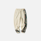 Jogginghose mit Blumenstickerei