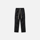 Pantalon cargo à cordon long