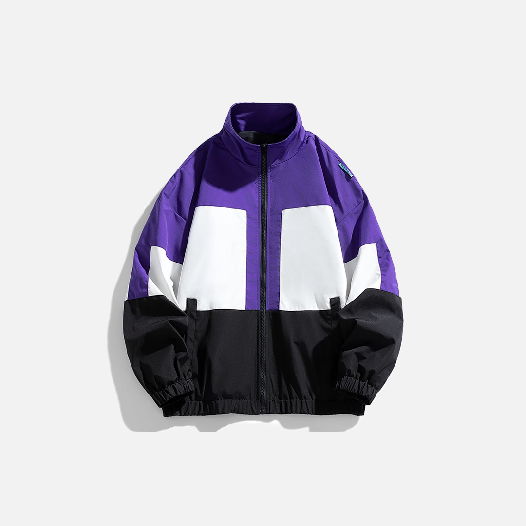Streetwear Colorful Retro Hip Hop Windbreaker Jacket