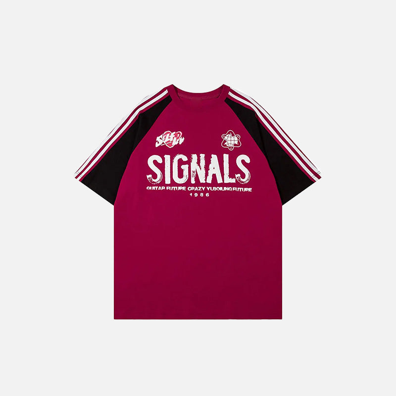 Sport-T-Shirt mit kontrastierenden Farbsignalen