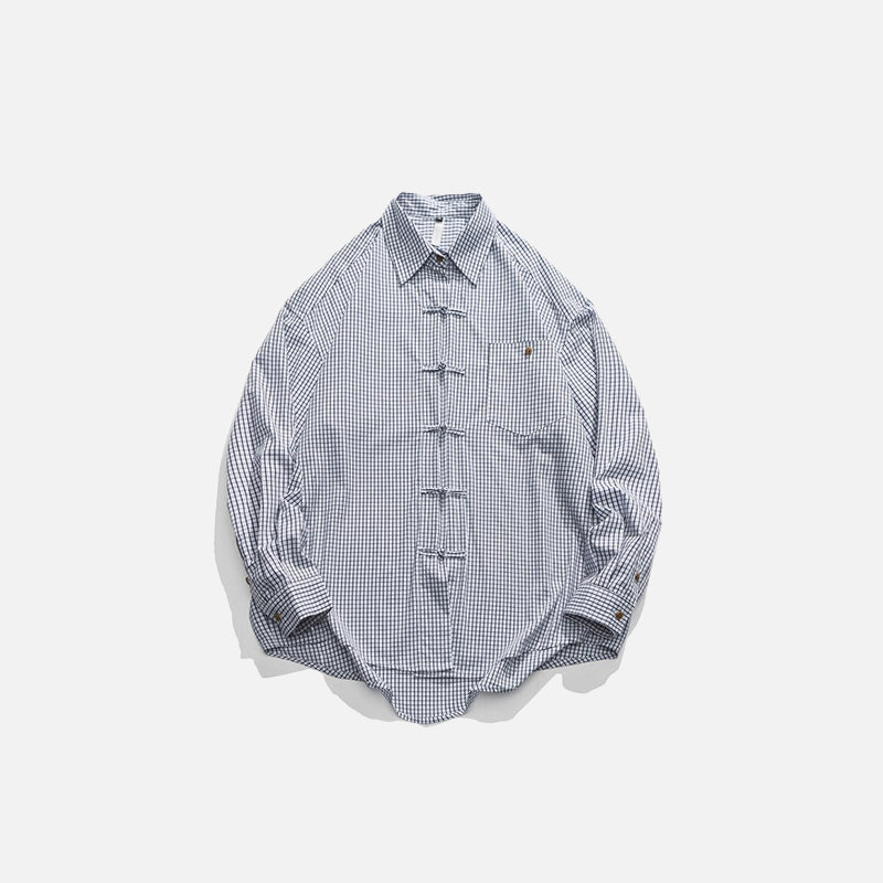 Chemise légère à carreaux oversize