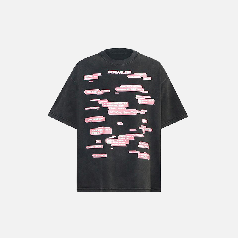 T-Shirt mit dem Aufdruck „Furchtlose Aussagen“