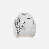 Y2K Cosmic Galaxy Sweater