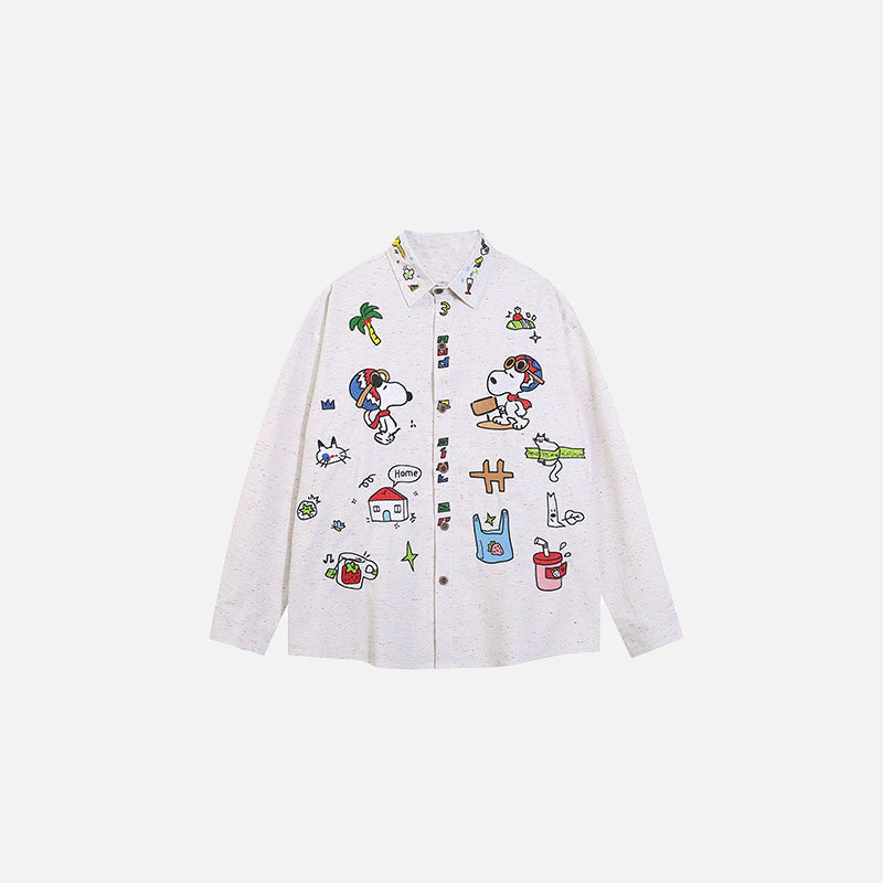Chemise brodée Aventure d'été