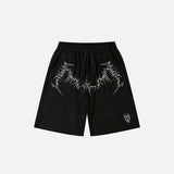 Y2K Embroidery Baggy Shorts