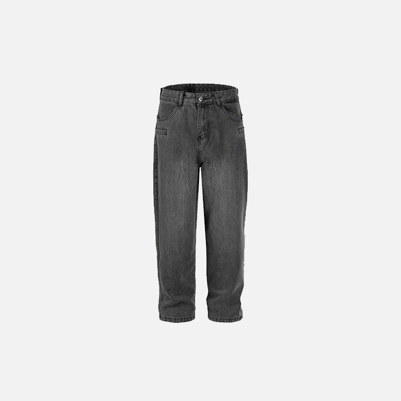 Baggy Doubled Washed Jeans