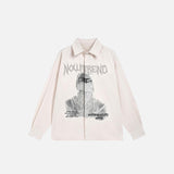 Vintage-Shirt mit menschlicher Grafik