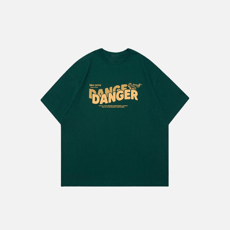 Loose Danger bedrucktes T-Shirt