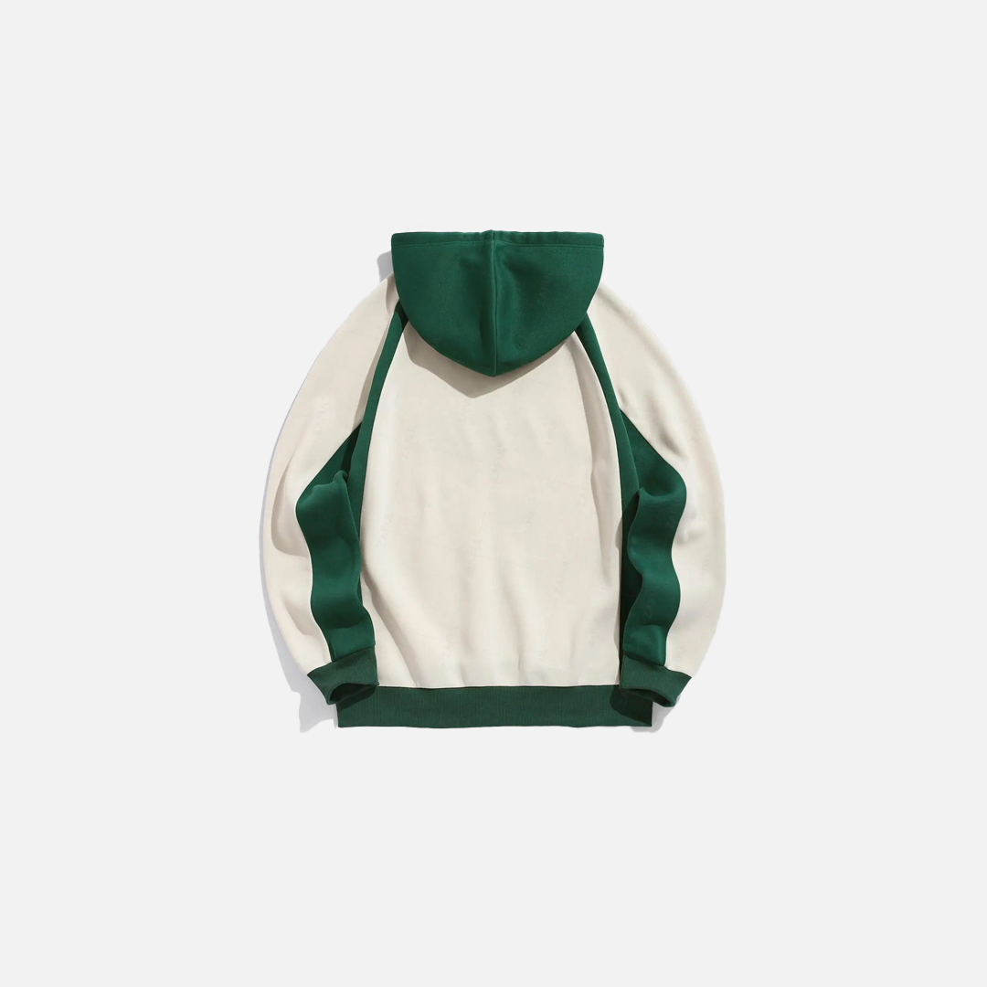 Cozy Letter Pattern Fleece Lined Hoodie