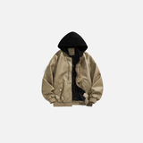 Coole Kapuzenjacke aus Kunstleder
