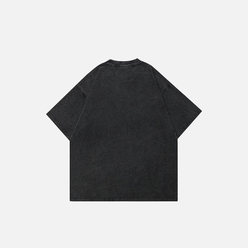 T-Shirt mit verschwommenem Schattenmuster