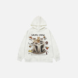 Playful Cats Graphic Hoodie
