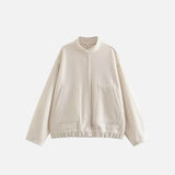 Oversized Fleece Bomberjacke