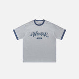 Oversize-T-Shirt mit lockerem Buchstabenprint