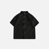 Chemise classique brodée mandarin