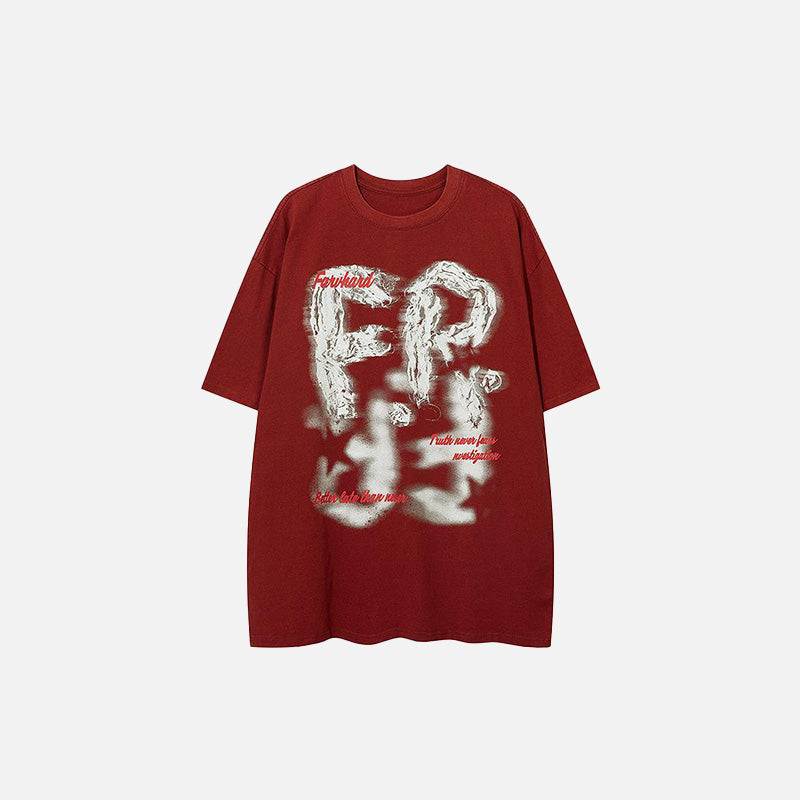 Lockeres, verwaschenes T-Shirt