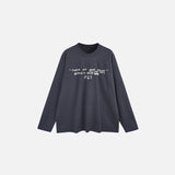 T-shirt à manches longues avec texte graphique