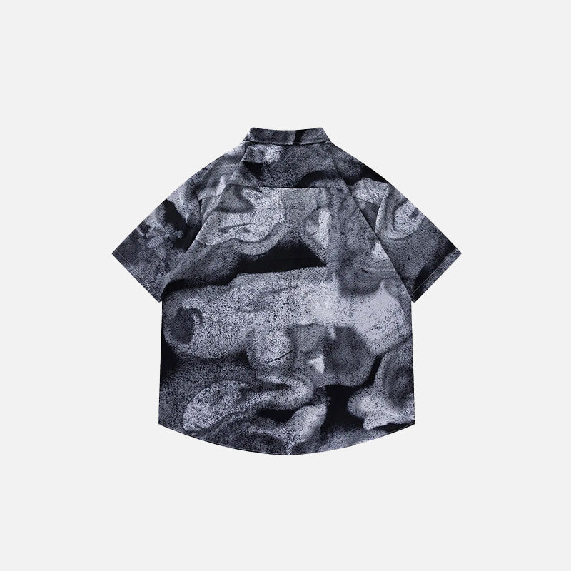Abstract Black & White Graphic Shirt
