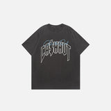 Vintage Loose Washed Printed T-Shirt