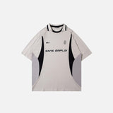 Vintage Sports Patchwork Polo T-Shirt