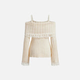 Mode Lace Portrait Sweater