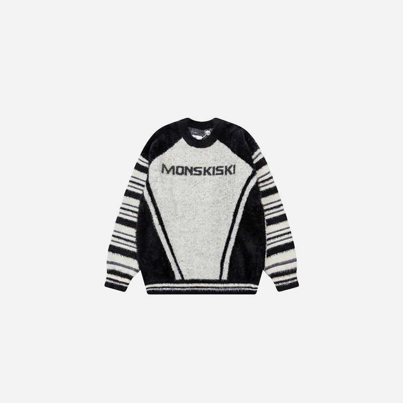 Monskiski Retro Stripe Sweater