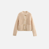 Gilet d'automne en grosse maille