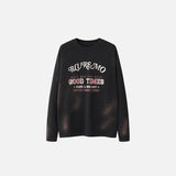 「グッド・タイムズ」プリントスウェットシャツ