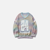 Sporty Knitted Neon Sweater