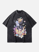 Anime Girl Halloween Graphic T-shirt