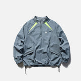 Sporty Half-Zip Windbreaker Jacket