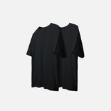 Black And White Solid Color T-shirt