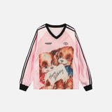 Stilvolles Mesh-Sport-Langarmshirt