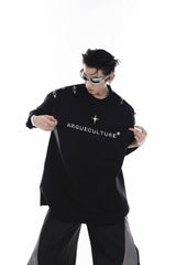 T-Shirt mit Metalllogo 