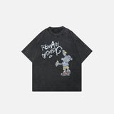 Optimistisches Graffiti-T-Shirt