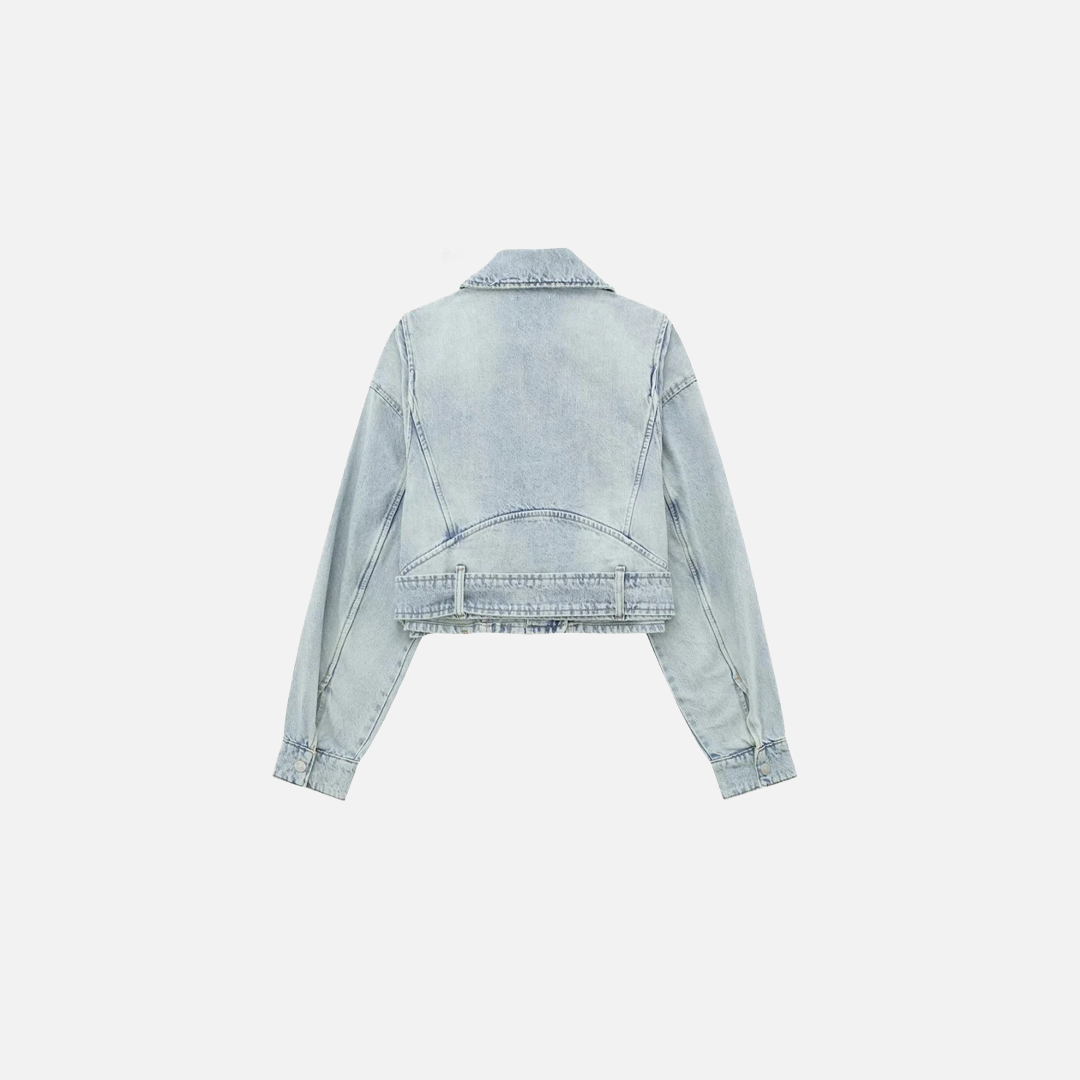 Vintage-Jeans-Bikerjacke