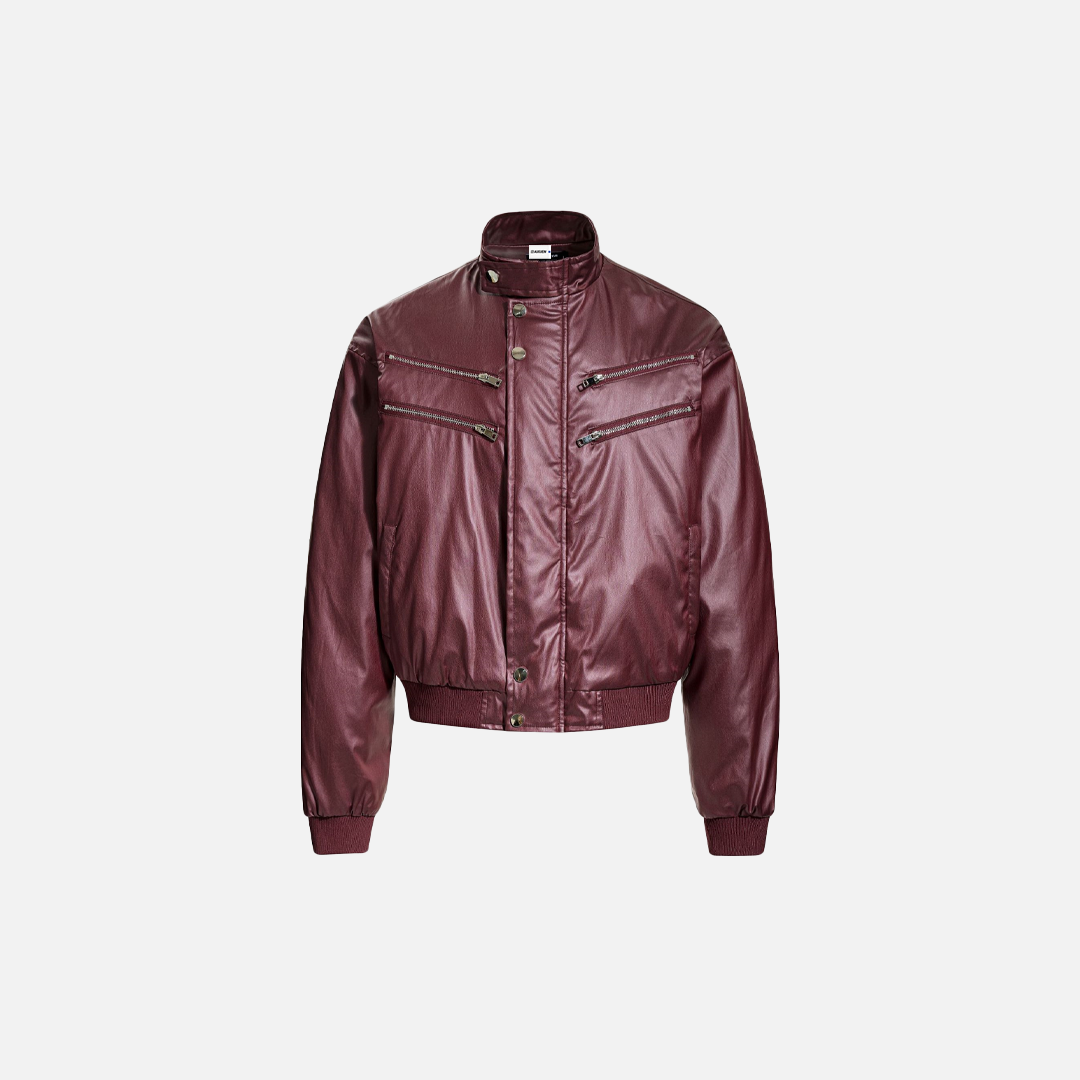 Y2K Winter Streetwear Stylish Pilot Leather Jacket