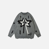 Strickpullover mit Sternenmuster