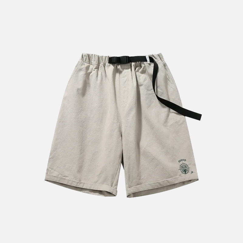 Loose Belt Cargo Shorts