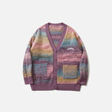 Lockere Strickjacke mit langen Ärmeln