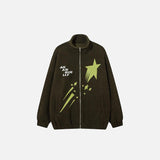 Meteor Star Print Fleece Jacket