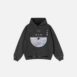 Y2Kレトロサウンドウェーブフーディー